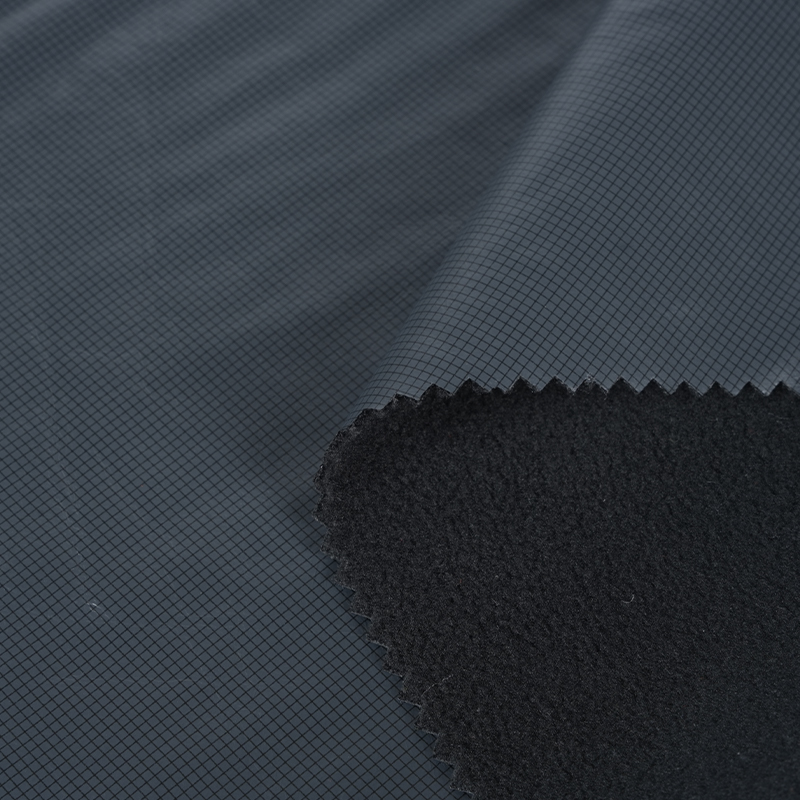 300t polyester pongeebloemfilm TPU polar fleece stof 592