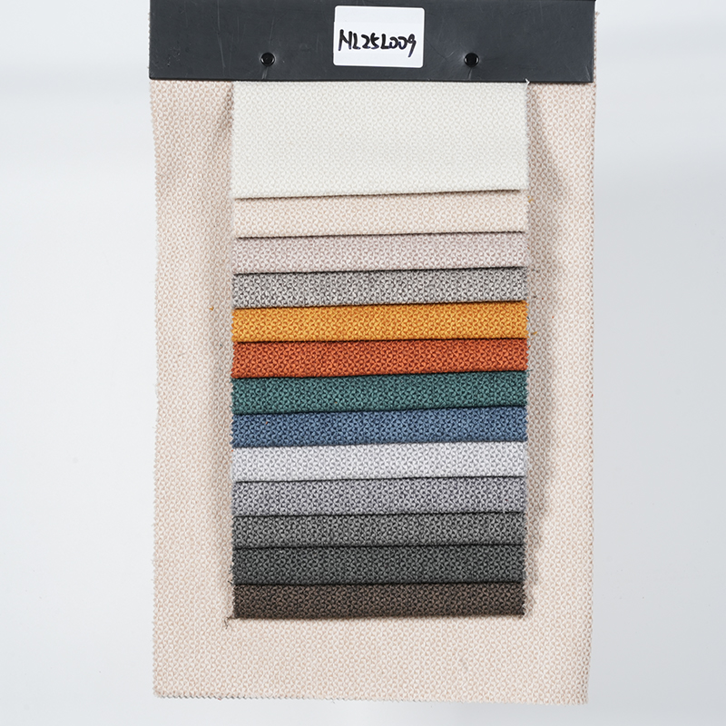 Vijf karakter raster jacquard polyester bankstof